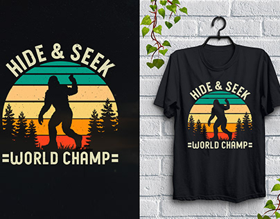 Hide & Seek World Champ T-Shirt Design,