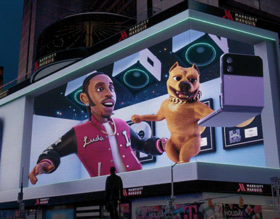 Google x Samsung/Ludacris Times Square 3D Billboad
