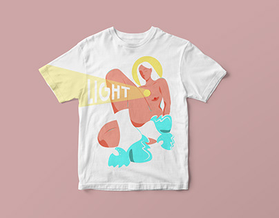 GIRL LIGHT t shirt design