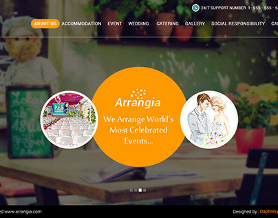 Arrangia Wedding Planner Website Redesign