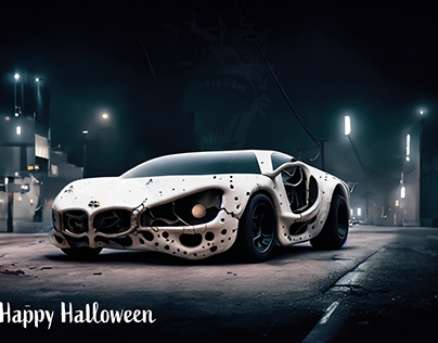 Happy Halloween Car