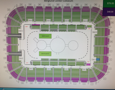 Carrie underwood seating chart