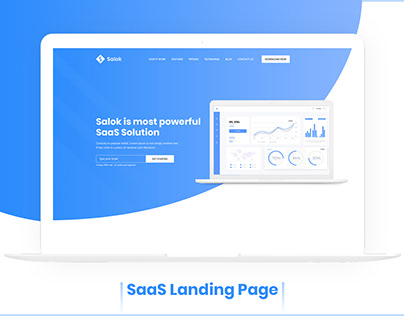 Salok-SaaS Landing Page Design