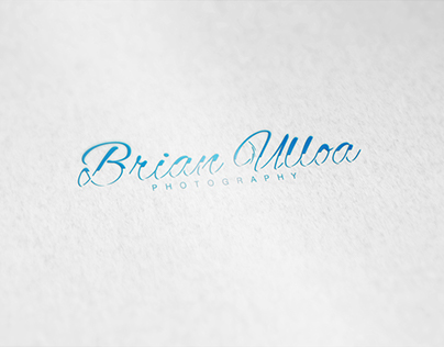 Brian Ulloa . Photography - Logo & Identity Design