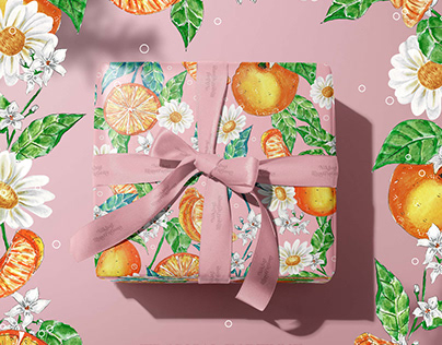 Fruits & Florals Pattern Design & Gift Wrappers