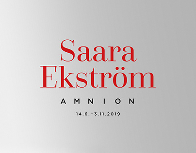 Saara Ekströn: Amnion | Exhibition visuals