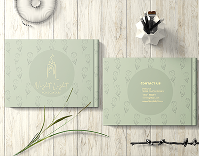 Brand book design for candle brand