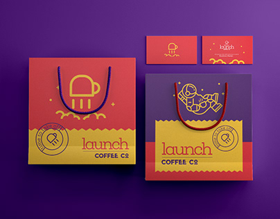 Launch Coffee co Corporate Id.