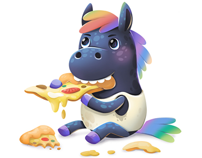Rainbow Horse sticker pack for Apple