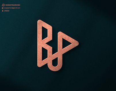 Monogram BP or BUP Logo Design