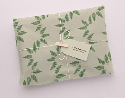 Lapuan Kankurit wrapping paper and a card