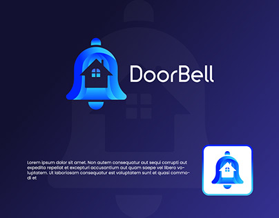 Home logo with bell icon