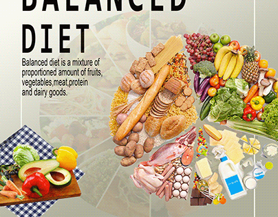 Balanced diet flyer