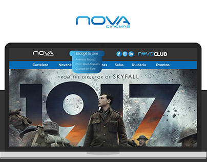 Landing Page Cinema / Nova Cinemas