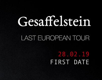Gesaffelstein Last european tour