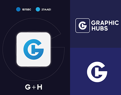 GH letter logo | Modern GH letter logo