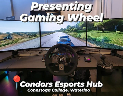 Presenting Gaming Wheel at Conestoga College