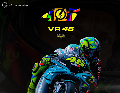 Valentino Rossi - Race Day Poster