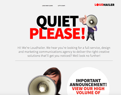 Loudhailer Website Design