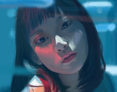 Project thumbnail - Blue Girl Portrait