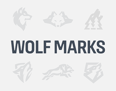Project thumbnail - Wolf Logo Marks