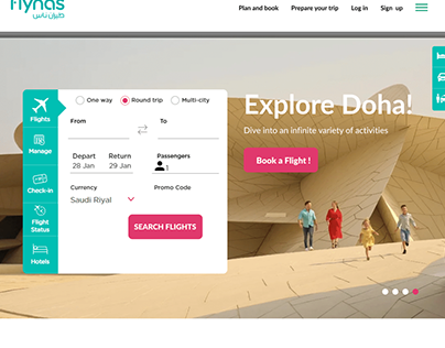 Flynas Travelling Agency Website