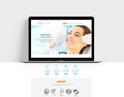 Aladağ Diş Polikliniği Web Arayüz tasarımı