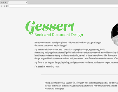 Gessert Book and Document Design