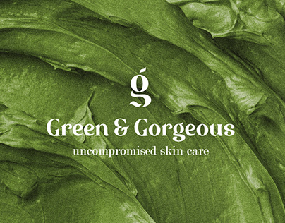 Green&Gorgeous Skincare brand identity and packaging
