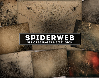 Spiderweb digital paper
