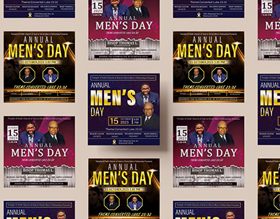 International Men's Day Social Media Post Design