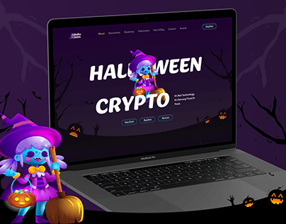 Halloween- Crypto Landing Page.