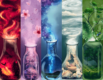 Project thumbnail - Enchanted flasks