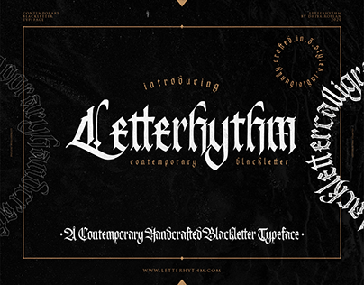 Letterhythm Contemporary Blackletter Typeface