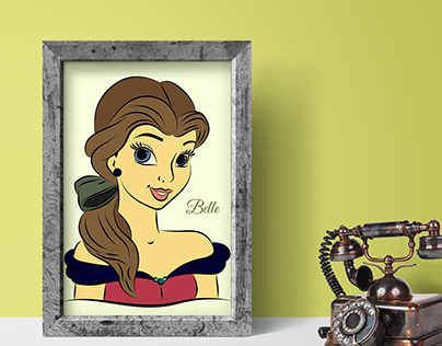 Belle - Disney Character Illustration