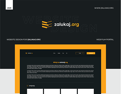 Website Design for ZALUKAJ.ORG