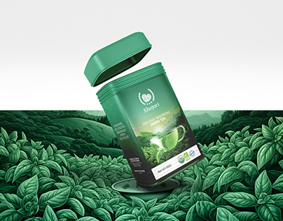 Green Tea Packaging and Identity Design