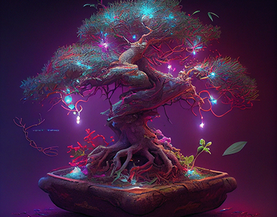 AI-generated images of the Tree of Life! 🌳🎨