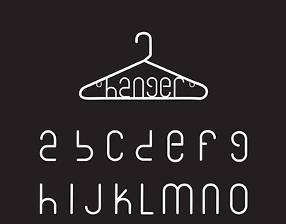 Hanger inspired typeface