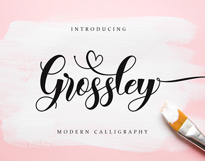 FREE | Grossley - Modern Calligraphy Font