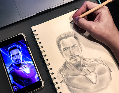 Ironman/Tony Stark (pencil sketch)