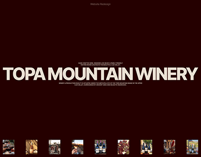 Topa Mountain Winery Website Redesign
