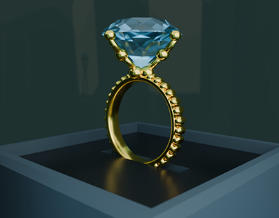 3D Diamond Ring Animation