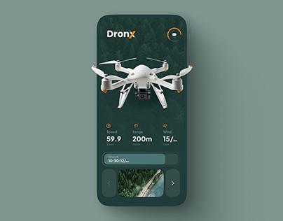 A Sleek and Intuitive Drone App UI