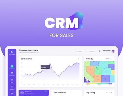 CRM – Admin panel, dashboard