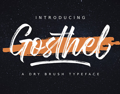 FREE | Gosthel Dry Brush Font