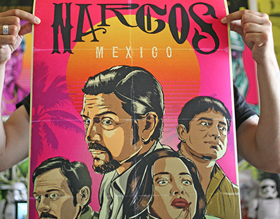 Narcos Mexico, An Illustrated Poster