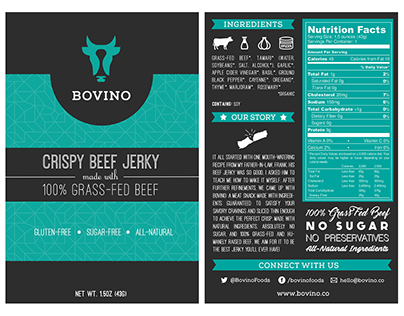Beef Jerky Label/Packaging