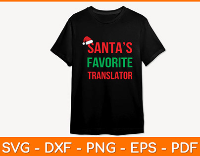 Santa’s Favorite Translator Funny Pajama Christmas