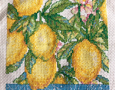 Lemons Cross-stitch